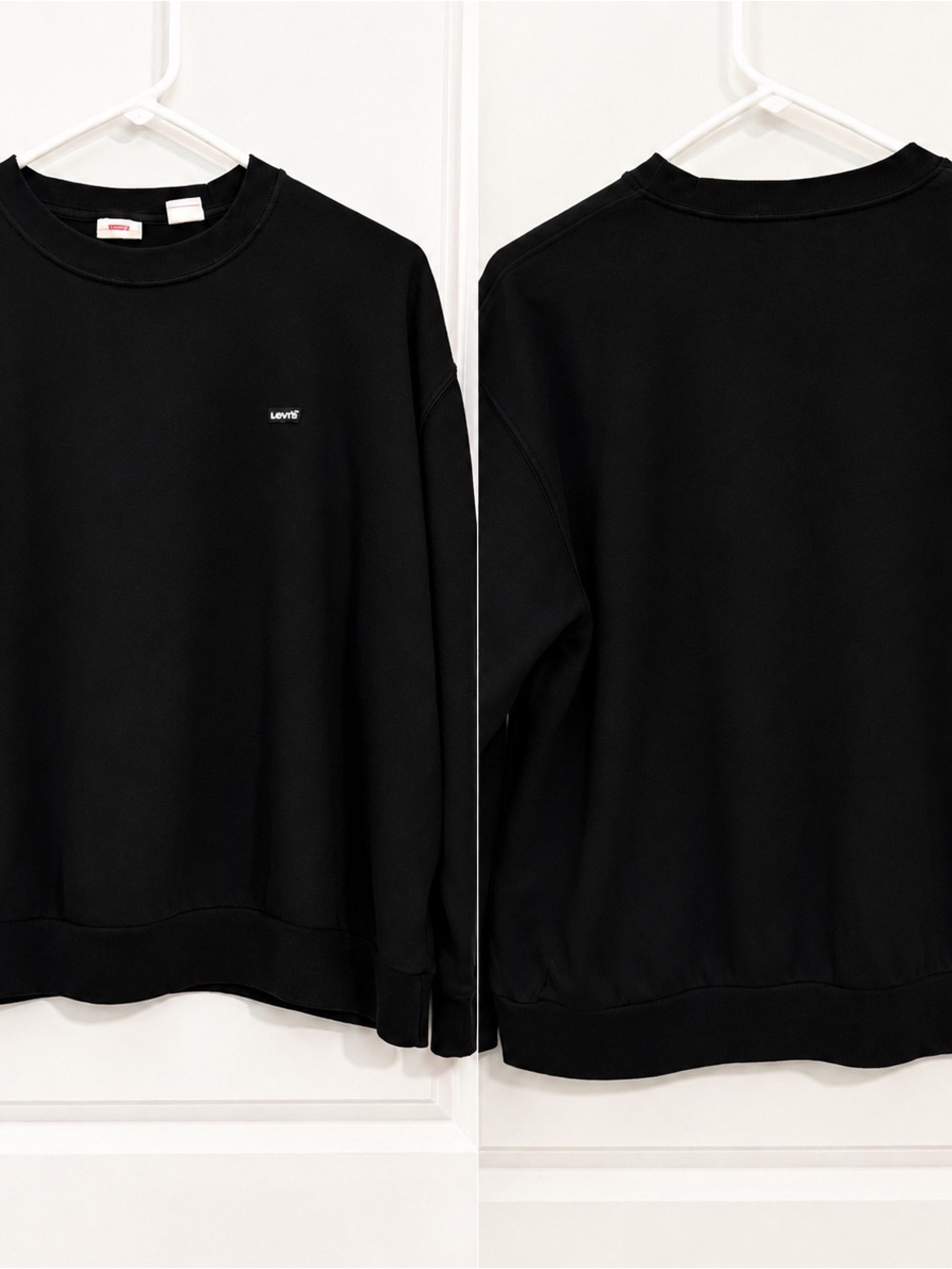 Levi's Men's Black Crewneck Sweatshirt - Picture 1 of 2